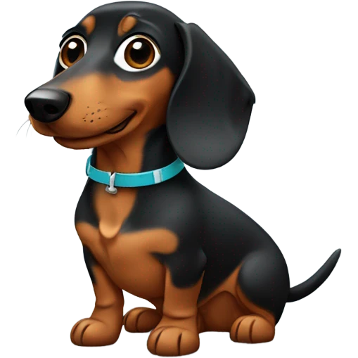 daschund wearing hearing aids  emoji