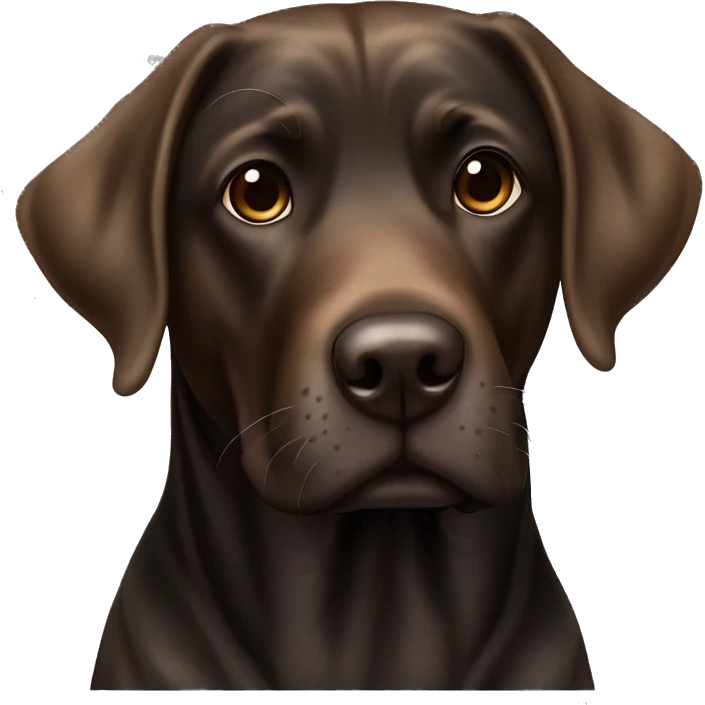 Brindle Black and brown lab dog￼ emoji