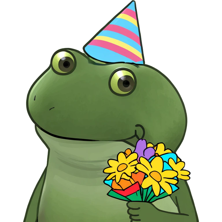 Happy birthday flowers emoji
