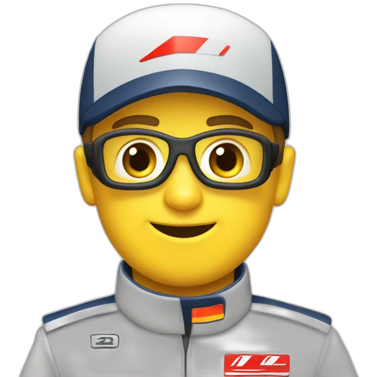 Pilote de course de Formule 1 emoji