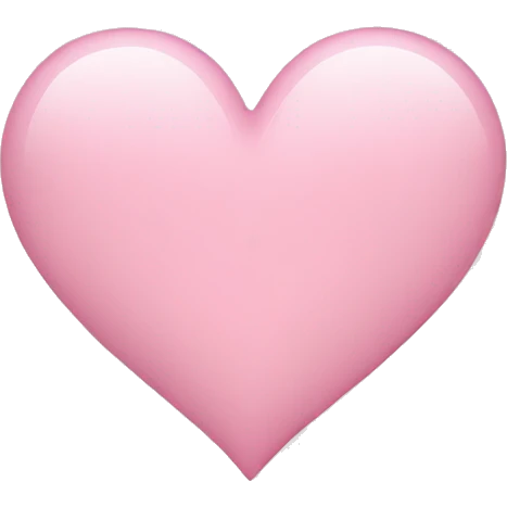 light pink heart  emoji