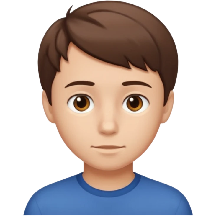 boy with short brown hair emoji