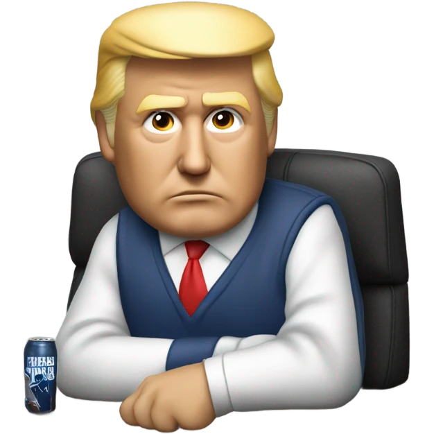 Donald Trump watching the Super Bowl  emoji