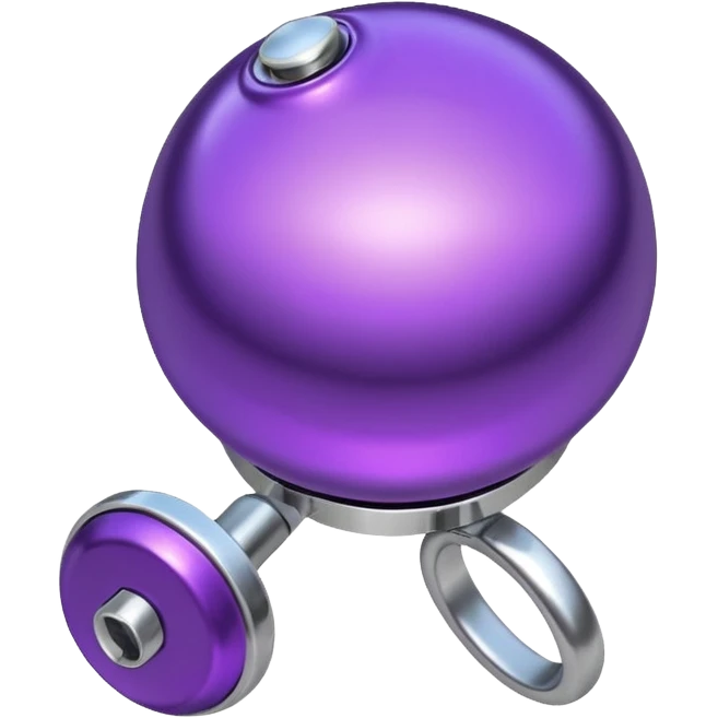 purple bike bell  emoji