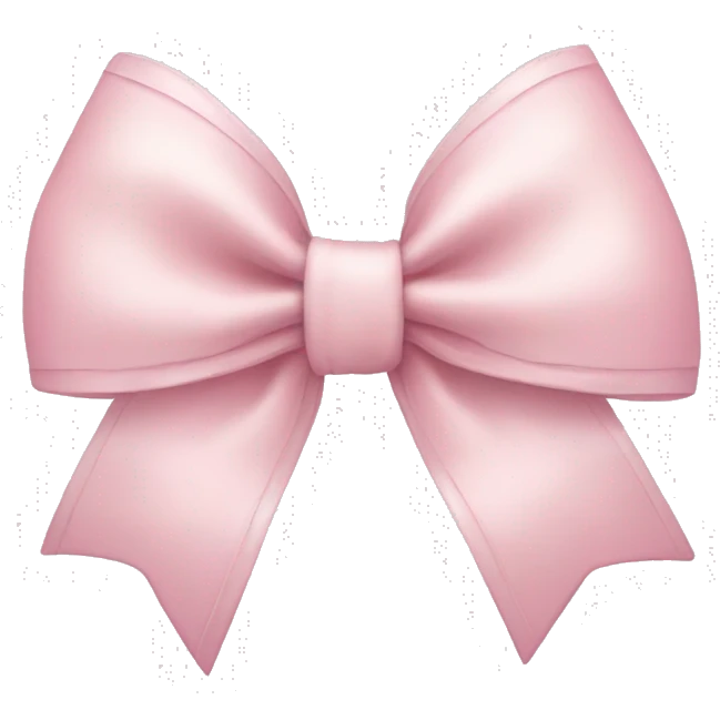 Cute light pink bow  emoji