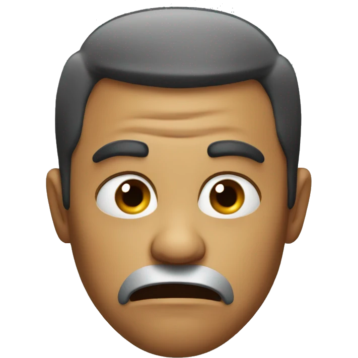 Looking angry emoji