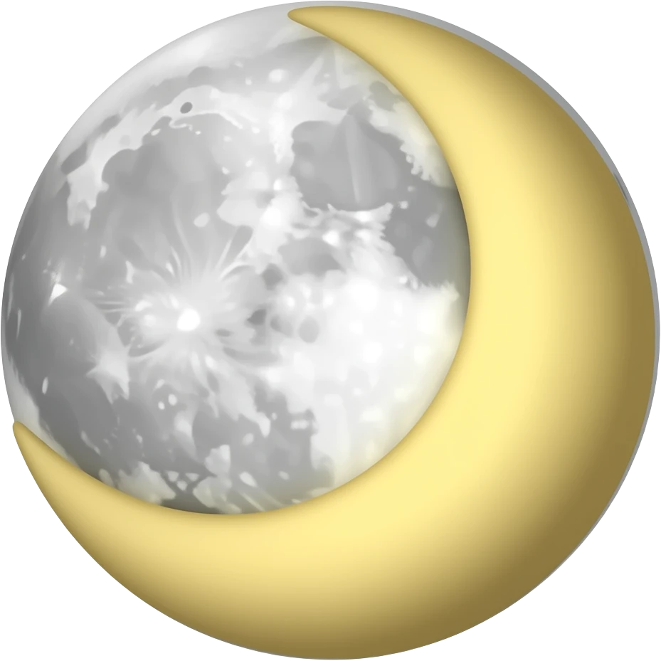 Crescent moon emoji