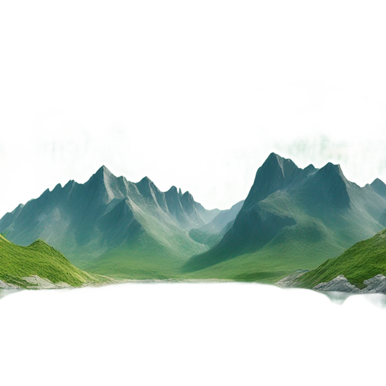 mountains and two lakes emoji