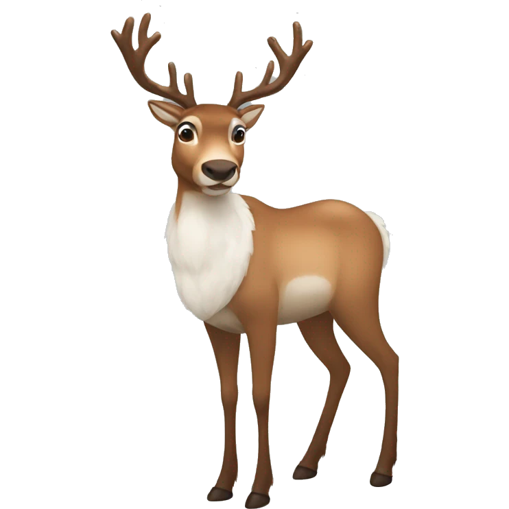Reindeer fullbody emoji