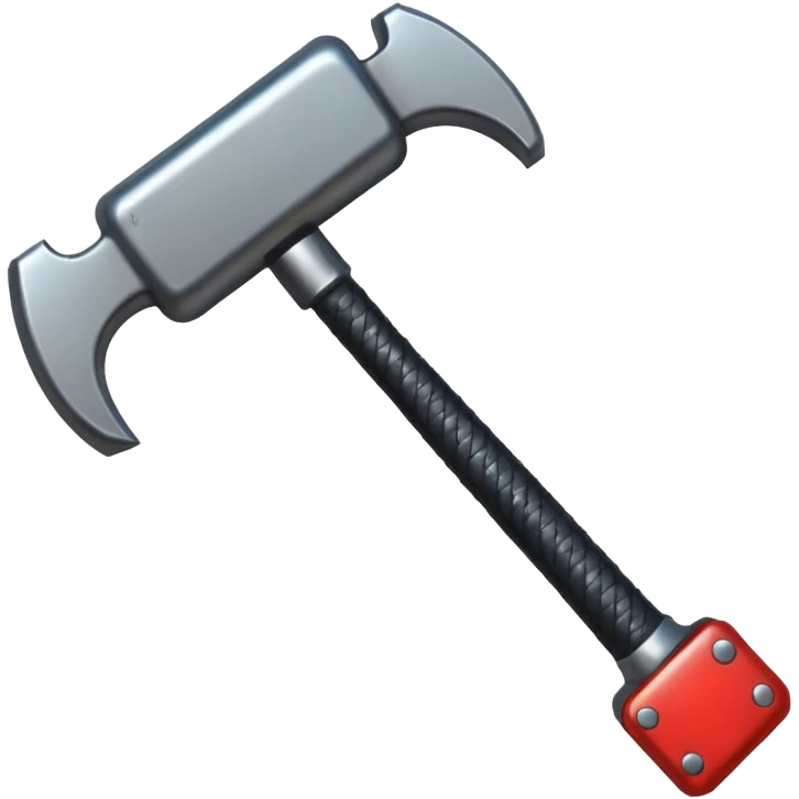Banhammer with Text BAN! emoji