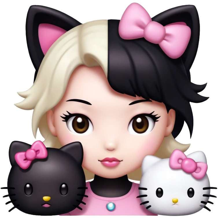 Hello Kitty Kuromi  emoji