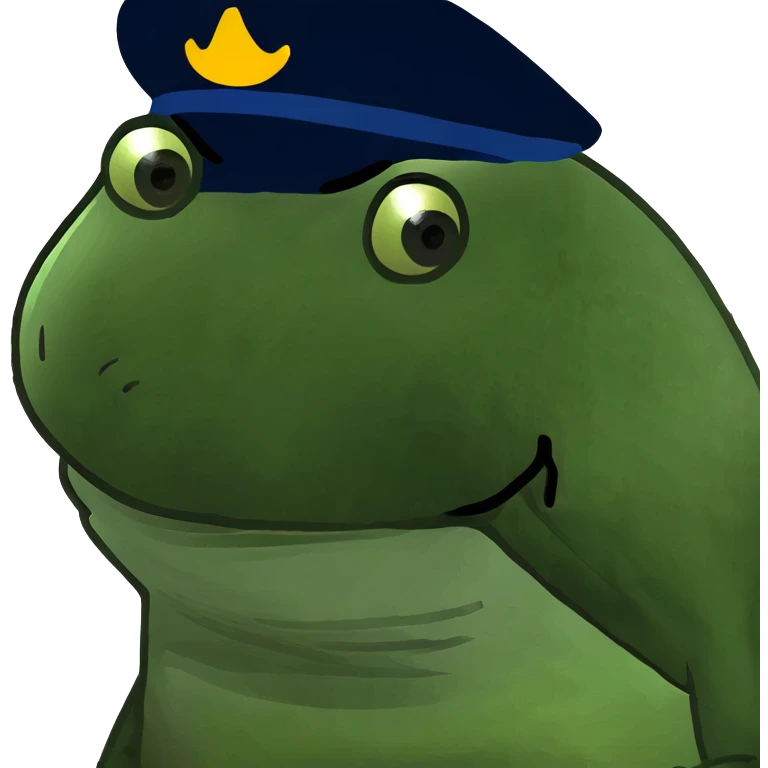 Bufo looking surprised emoji