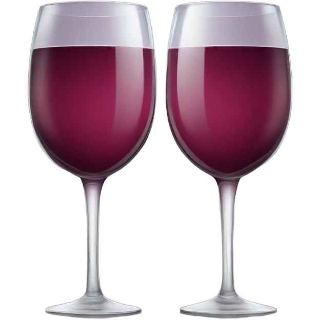 two wine glasses cheers emoji