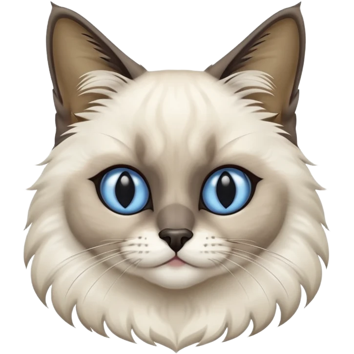 Blue seal point Balinese cat emoji
