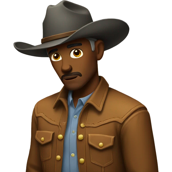 Sad cowboy emoji emoji