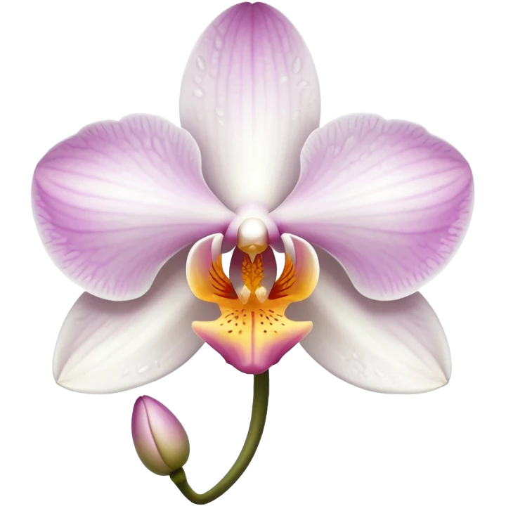 orchid blossom emoji