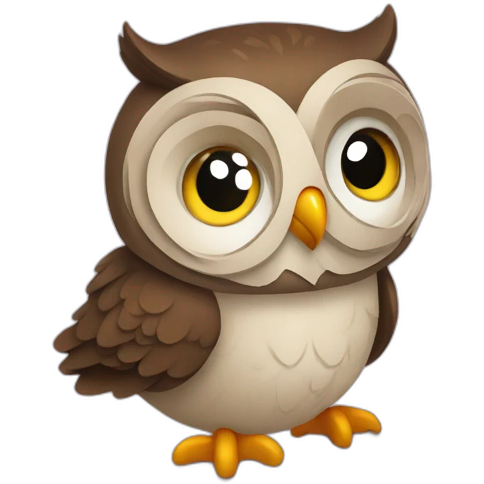 owl at a party emoji
