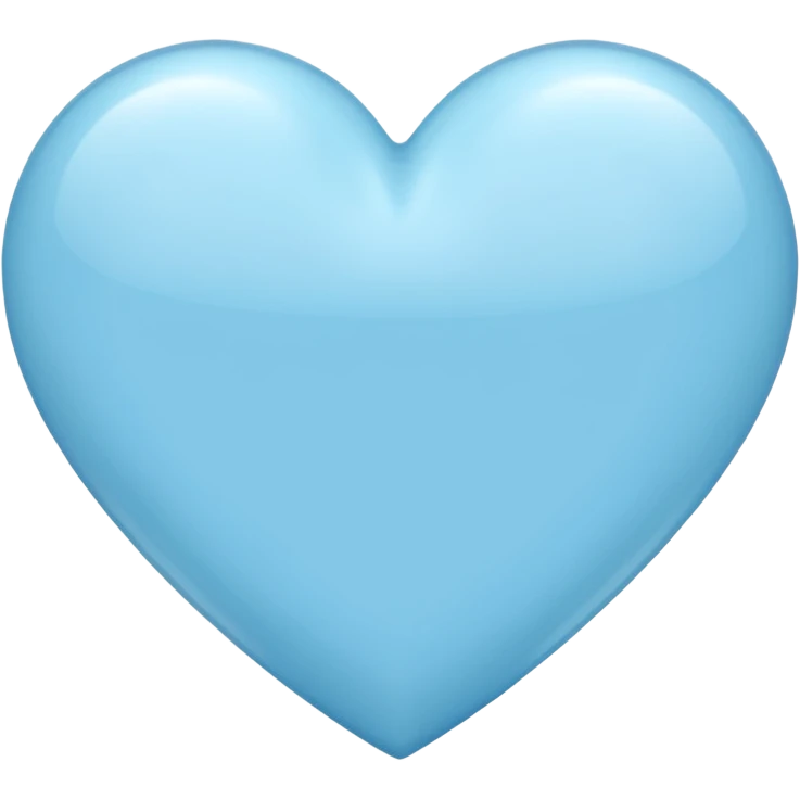 Light blue heart emoji