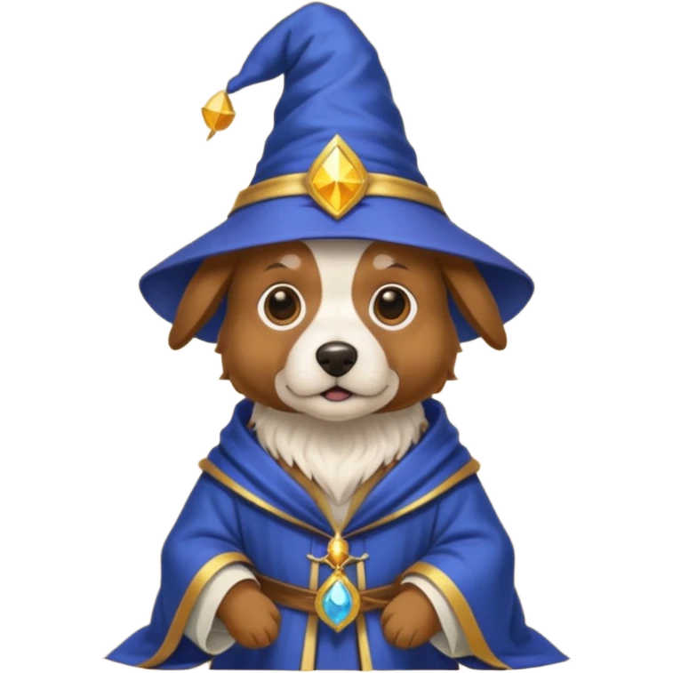 Dog wizard emoji