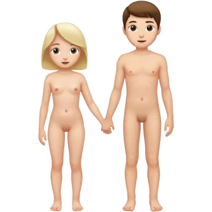 Kız erkek çırılçıplak boydan emoji