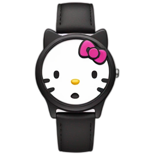 Hello kitty watch emoji