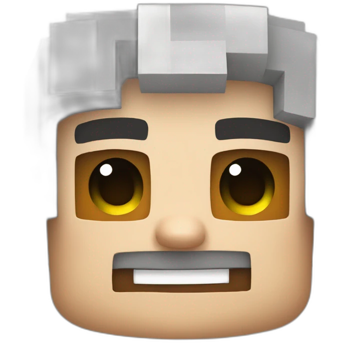 Visage de Steve Minecraft emoji