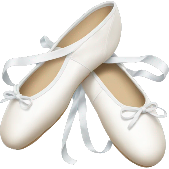 white ballet shoes emoji