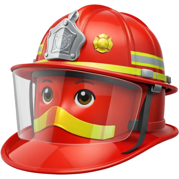 A Firefighter Helmet – red with visor emoji
