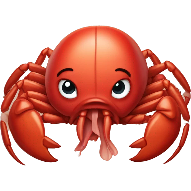 Crying lobster emoji