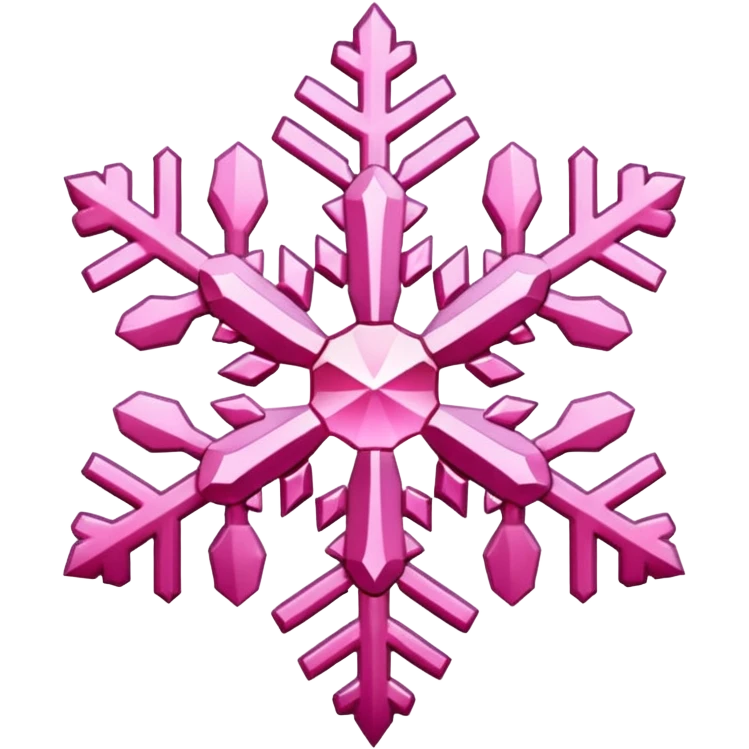 pink snowflake emoji