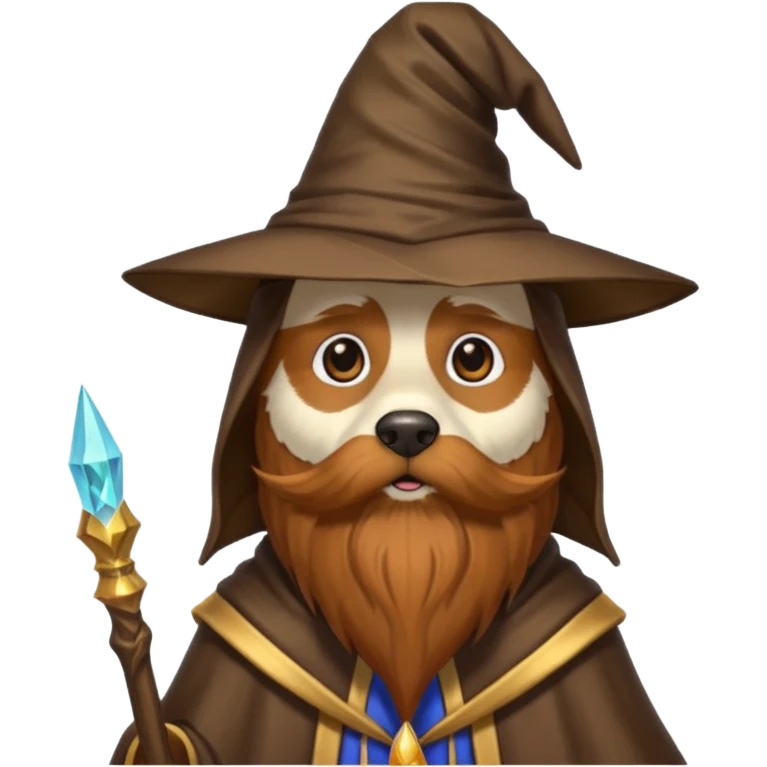 Dog wizard emoji