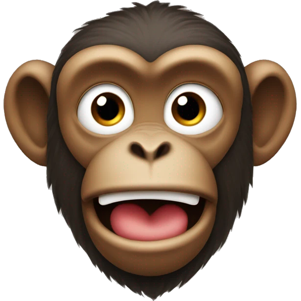 Monkey with it’s hand raised emoji