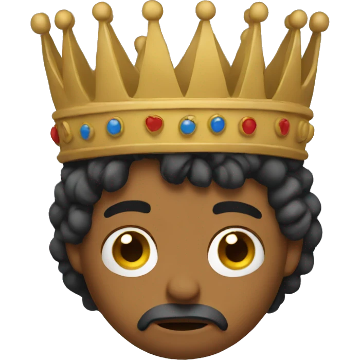 sad king emoji
