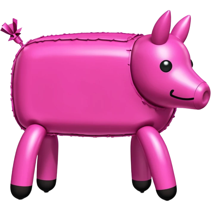   jeff koons style SPAM meat pinata sculpture  emoji