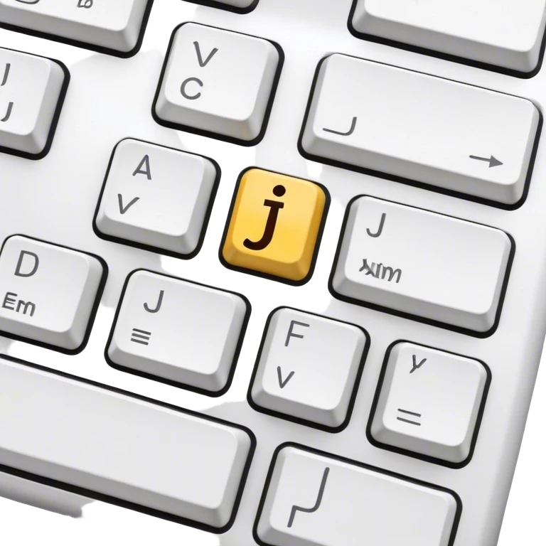 The keyboard button with the letter J emoji