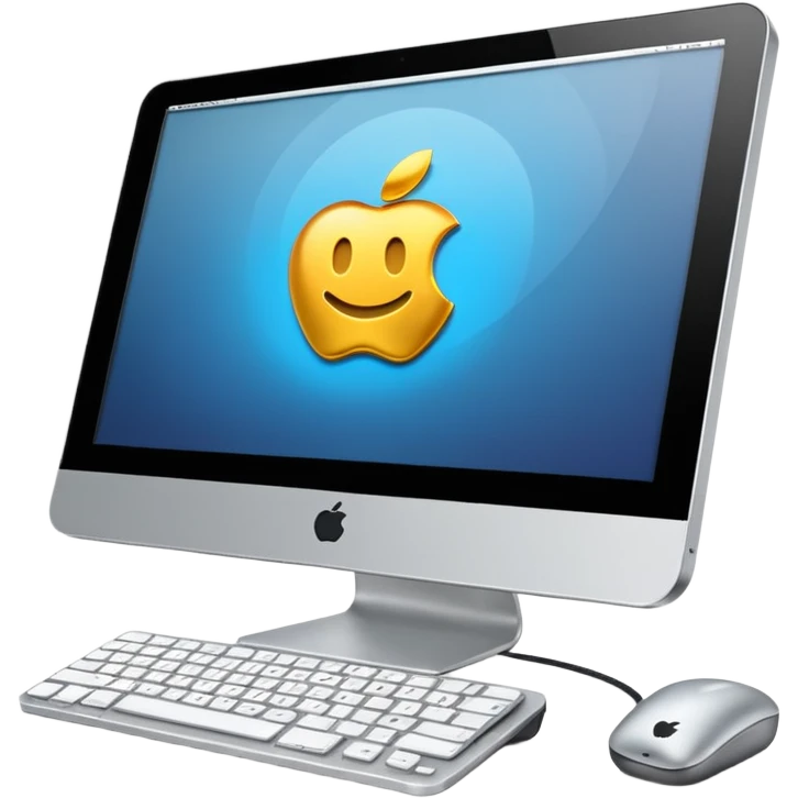 3D mac computer emoji