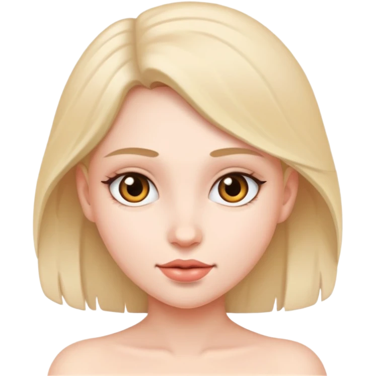 A naked girl emoji