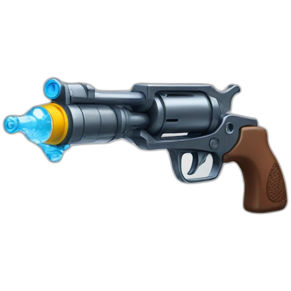 revolver water gun emoji