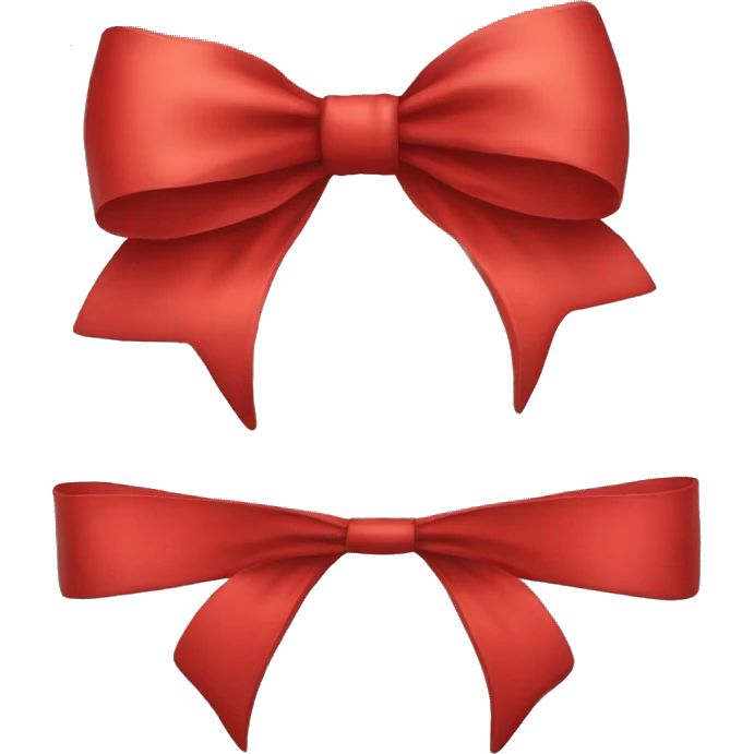 Red bow emoji