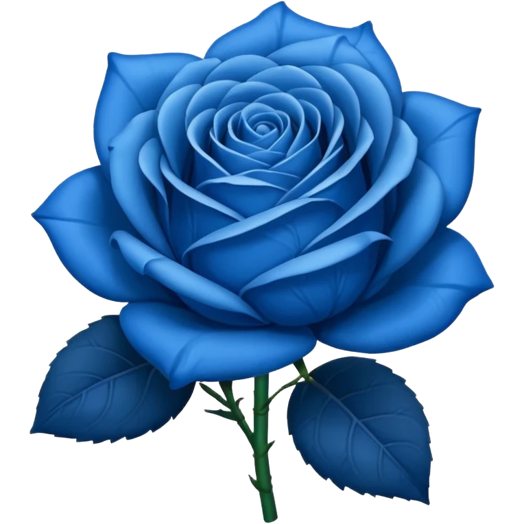 Blue rose emoji