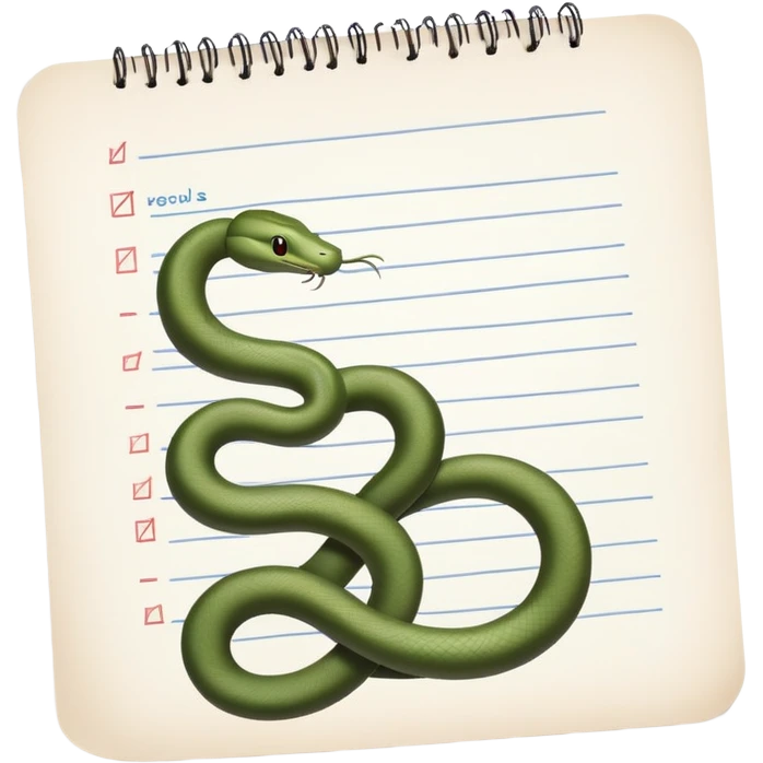 long curling to-do list paper winding like a snake with many small checkboxes fading into distance emoji