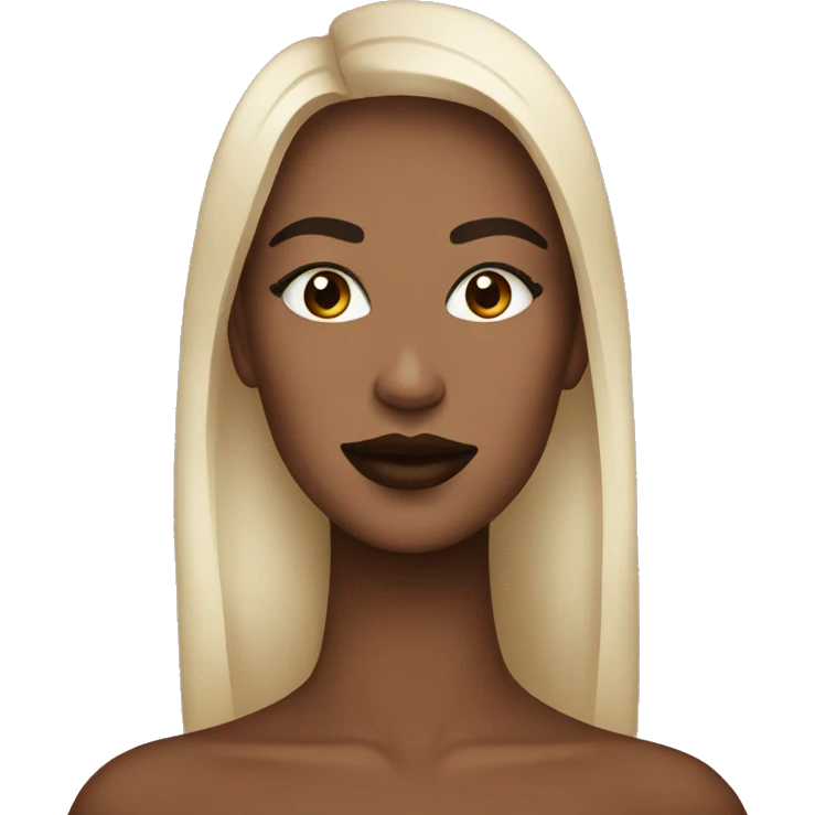 Brown lipstick emoji