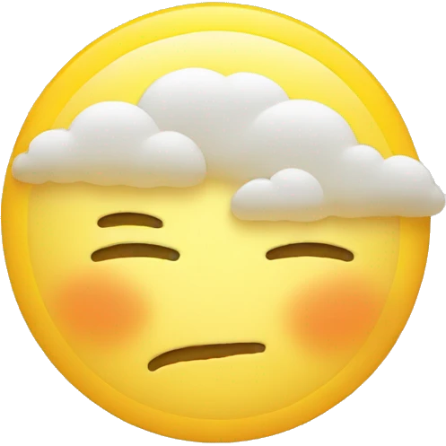 Sleeping face with sun emoji