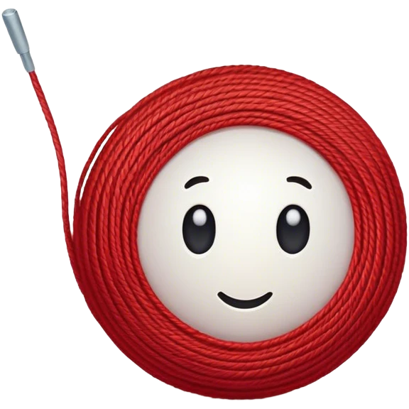 red ball of thread emoji