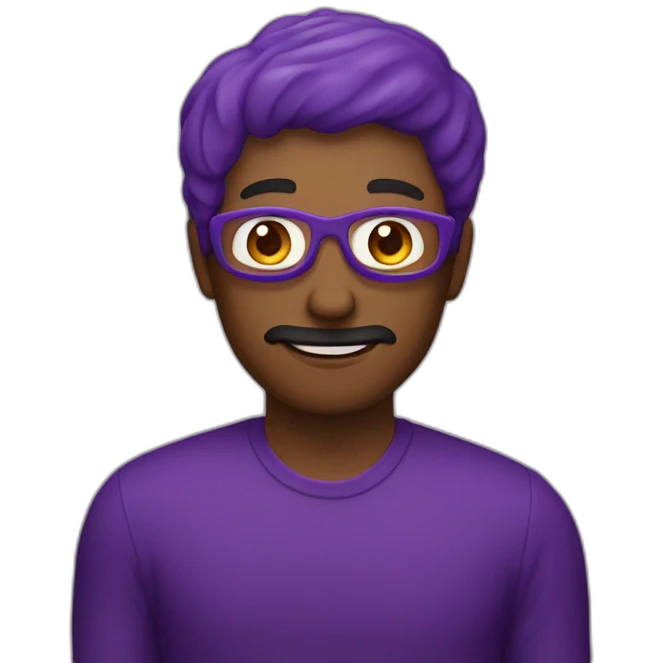 Une main qui secoue une aubergine emoji