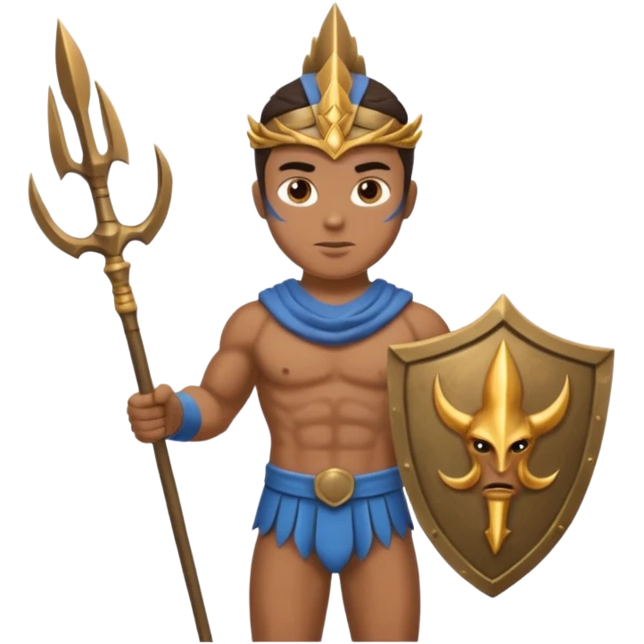 Soldier – trident + bronze fins. emoji