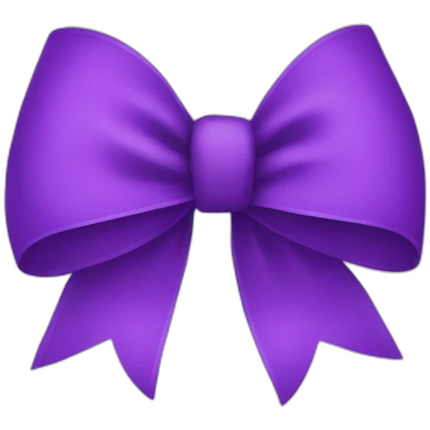 Purple bow emoji