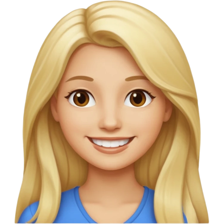 women ios emoji blonde long hair emoji
