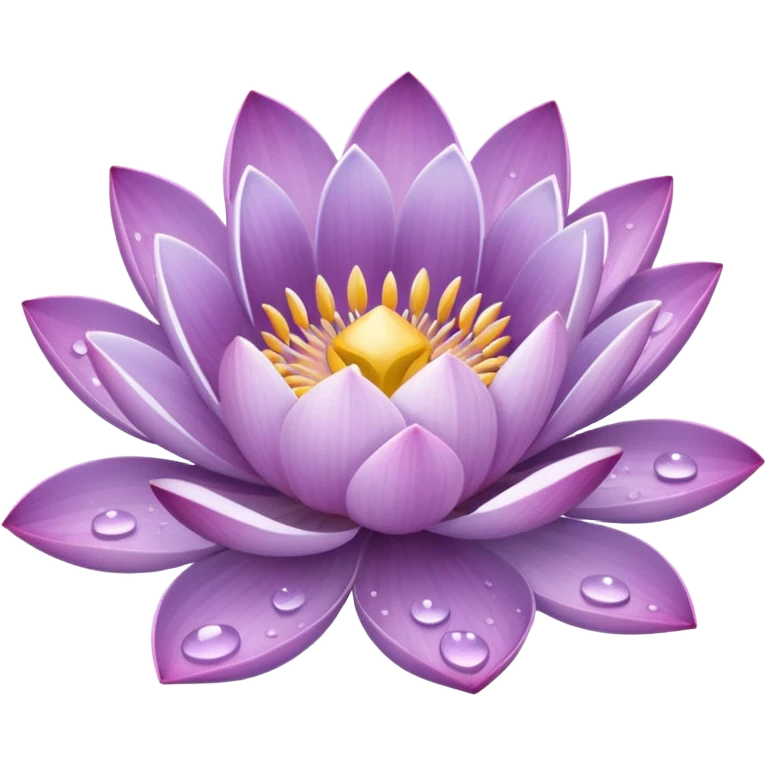 Lilac lotus emoji