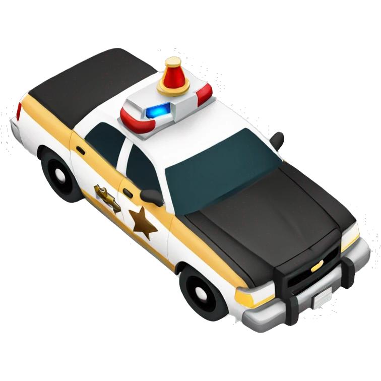 sheriff car side view emoji